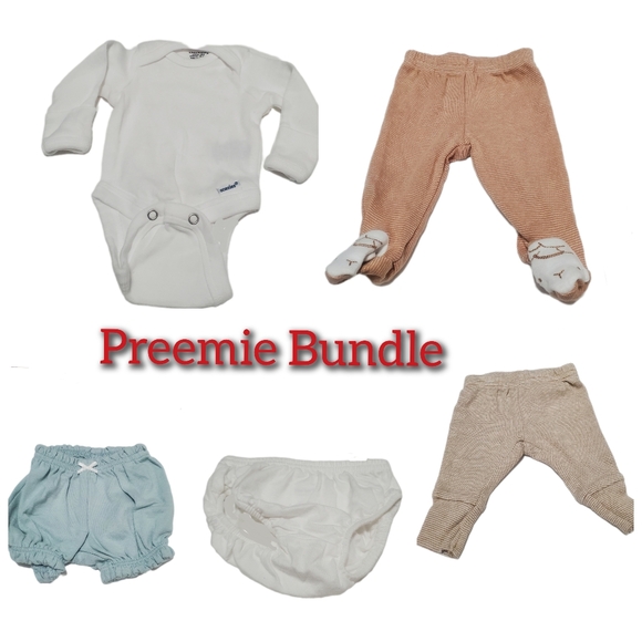 Other - Lot of 5 Baby Girl's Preemie Bundle